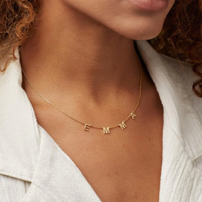 Custom Dainty Initial Necklace - Image 7