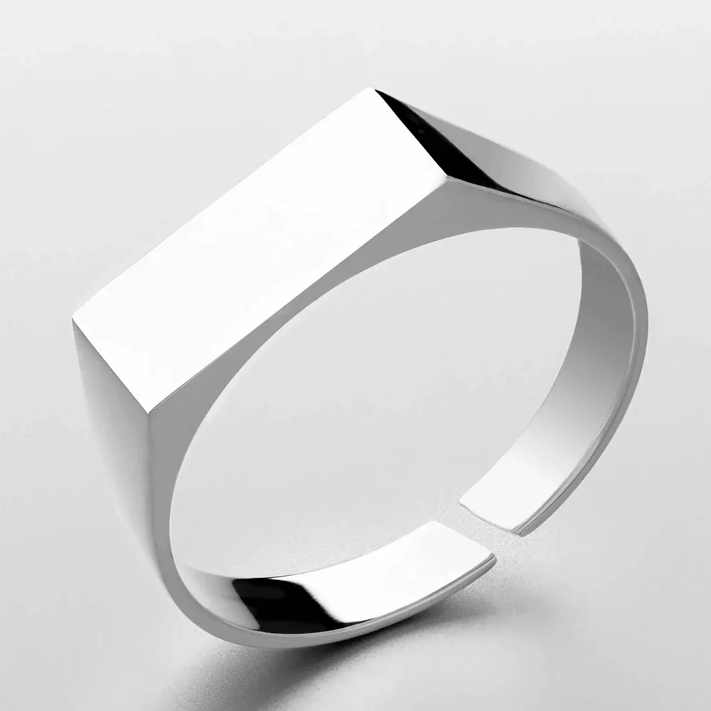 Custom Men's Engravable Signet Ring - Image 4