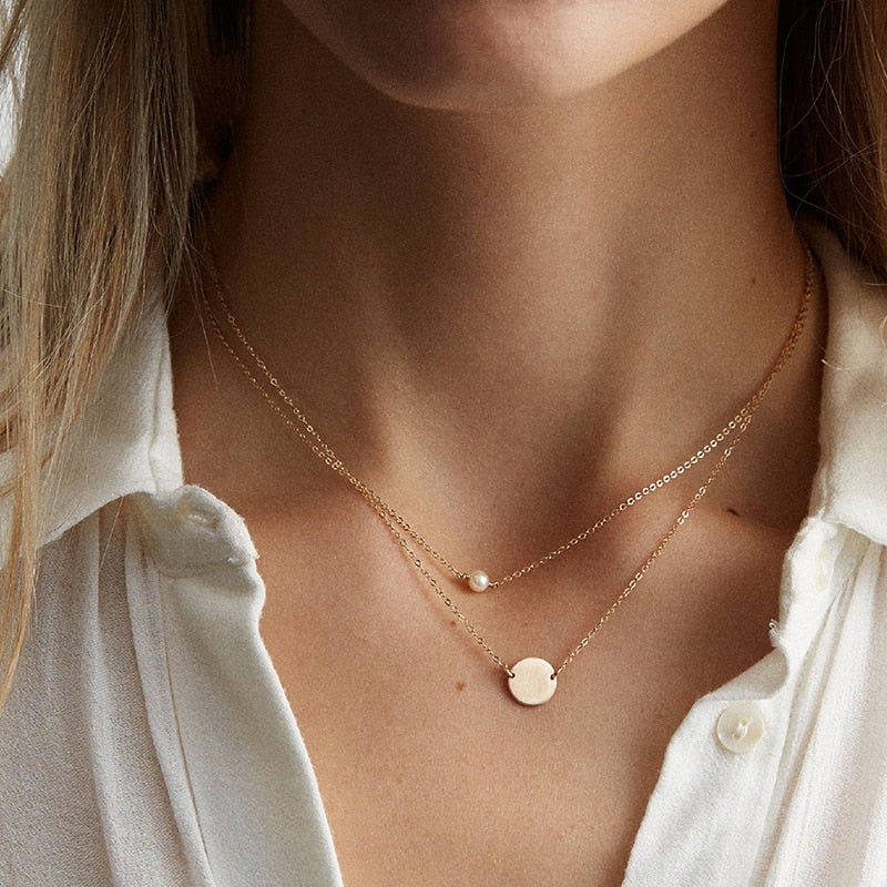 Dainty Single Pearl Necklace - Image 6