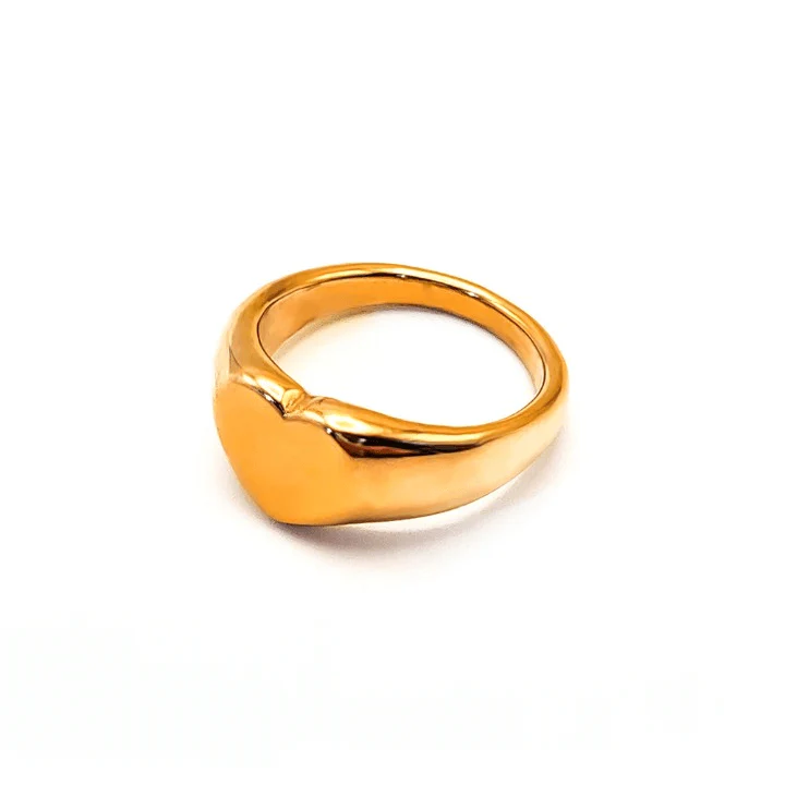 Heart Signet Ring - Image 4