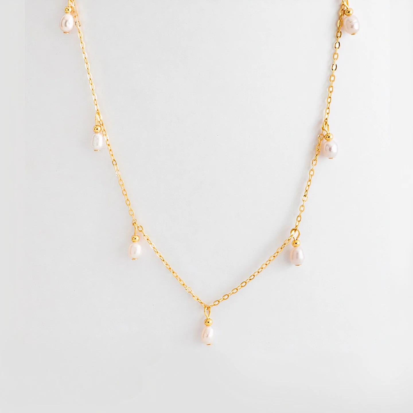 Lucky No. 7 Pearl Drop Necklace - Image 5