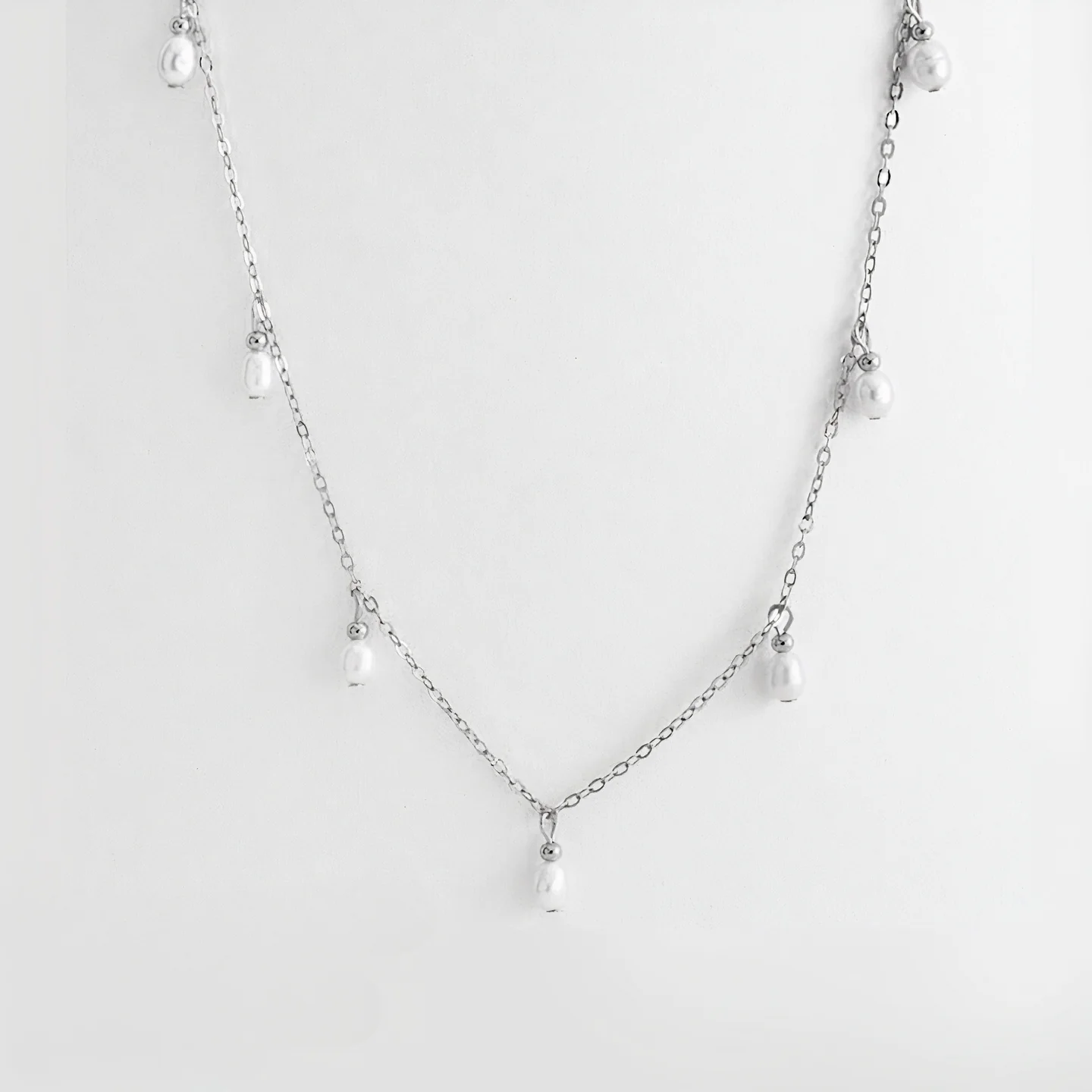 Lucky No. 7 Pearl Drop Necklace - Image 6