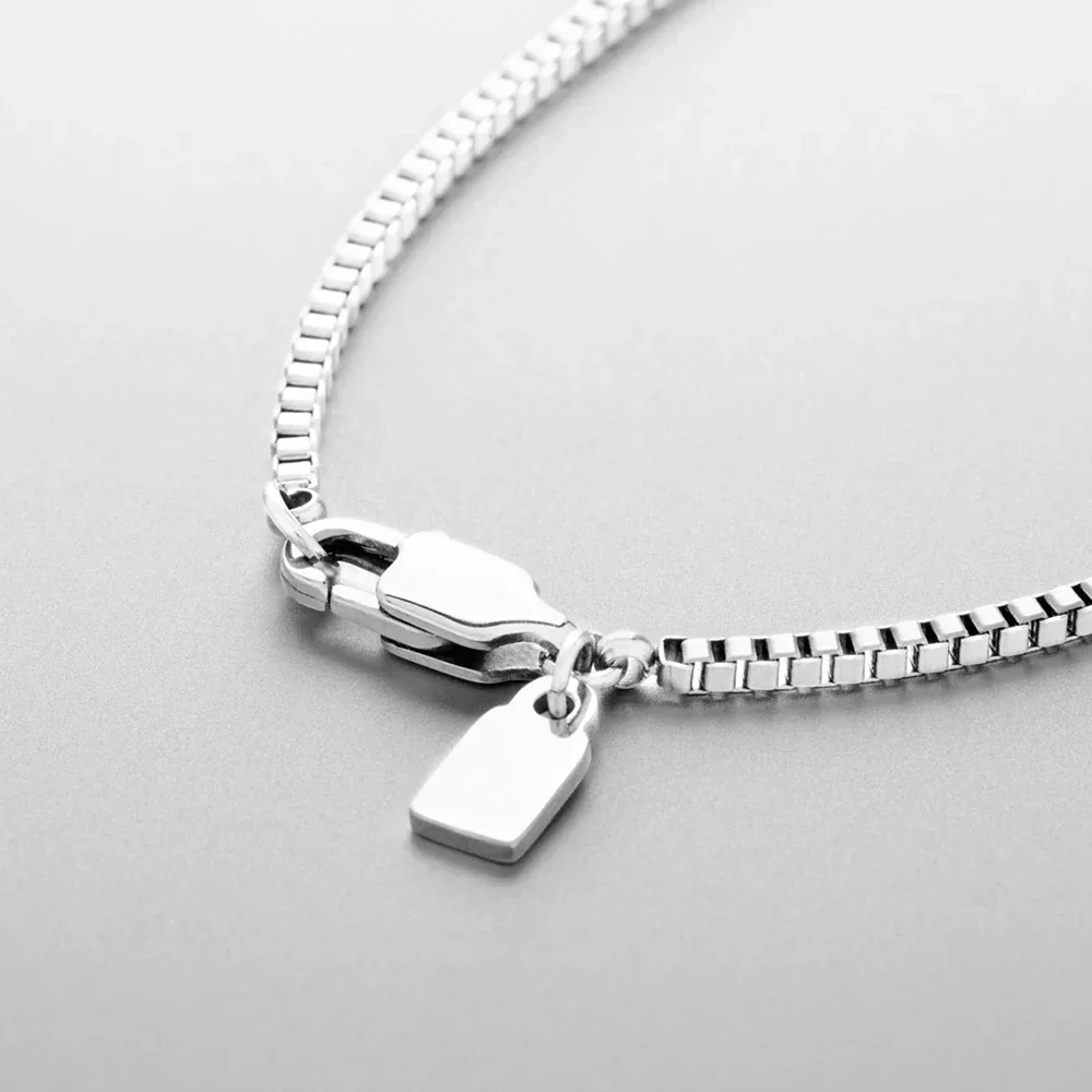Mens Box Chain Necklace - Image 3