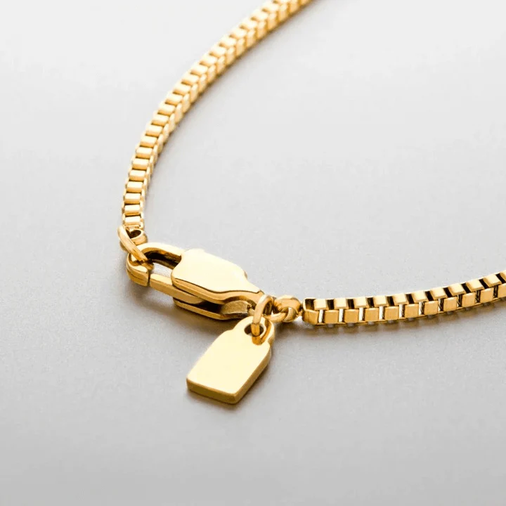 Mens Box Chain Necklace - Image 4