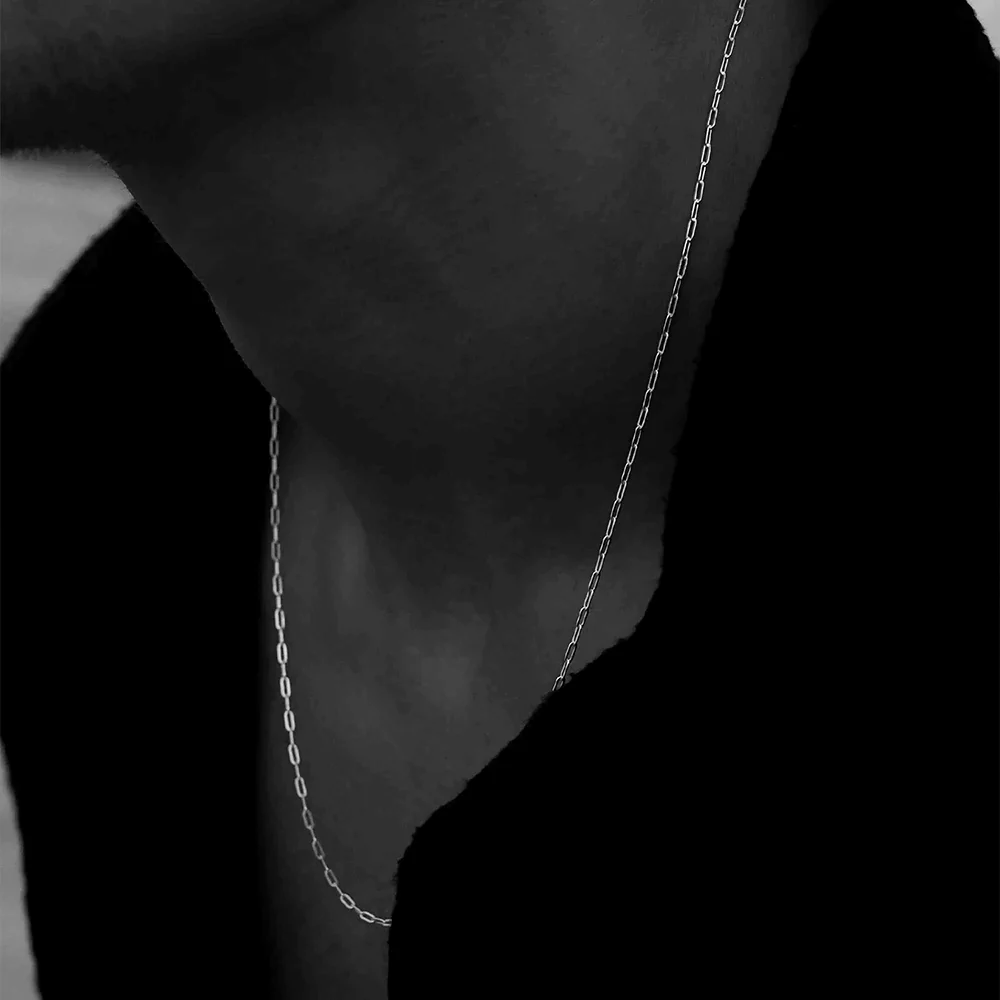 Men's Paperclip Chain Necklace - Image 3