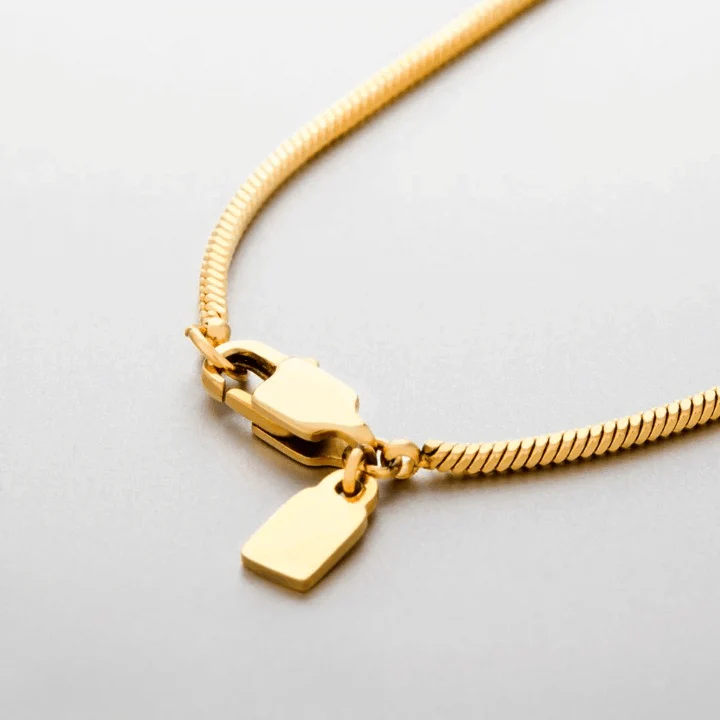 Mens Square Chain Necklace - Image 3