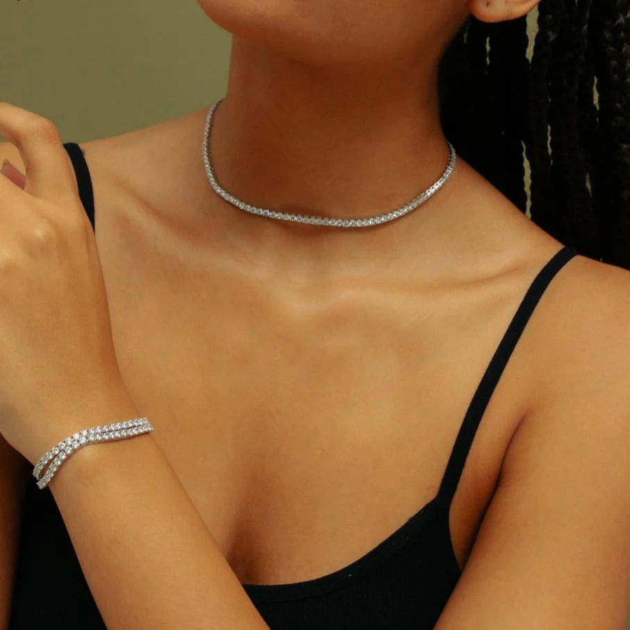 Never Basic Tennis Necklace - Image 3