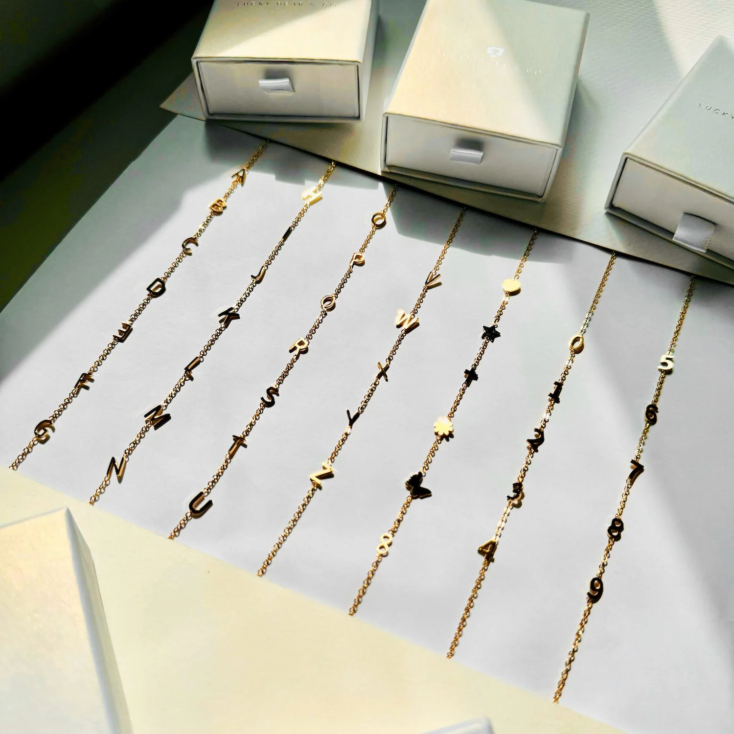 Custom Sideway Initial Necklace - Image 10