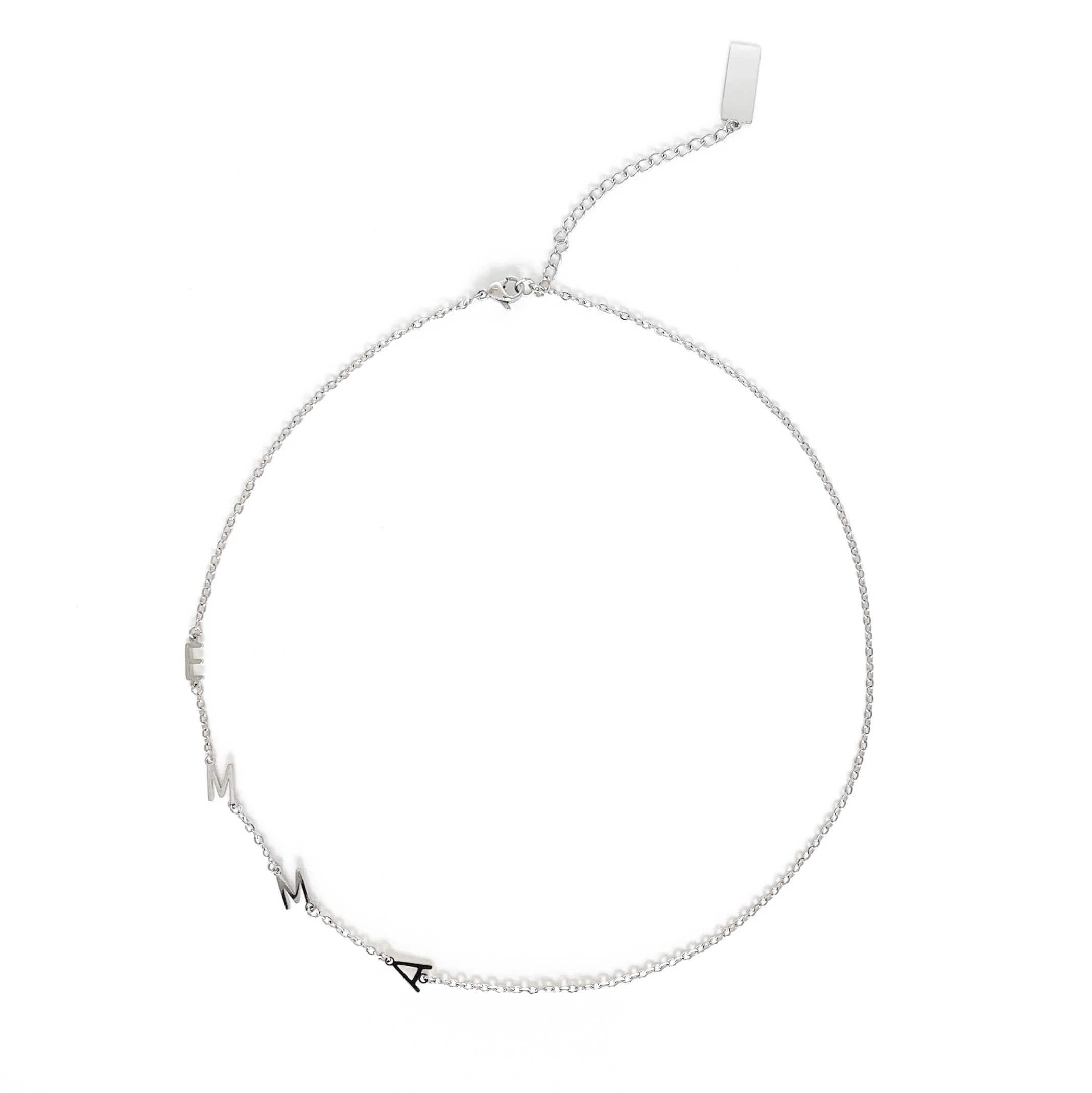 Custom Sideway Initial Necklace - Image 4