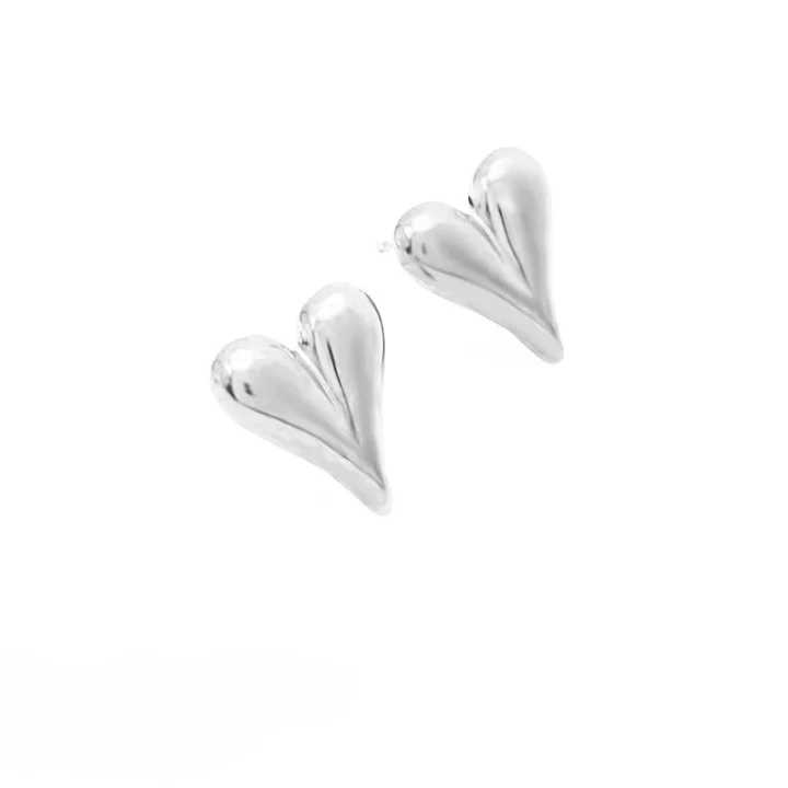 Sweetheart Stud Earrings - Image 4