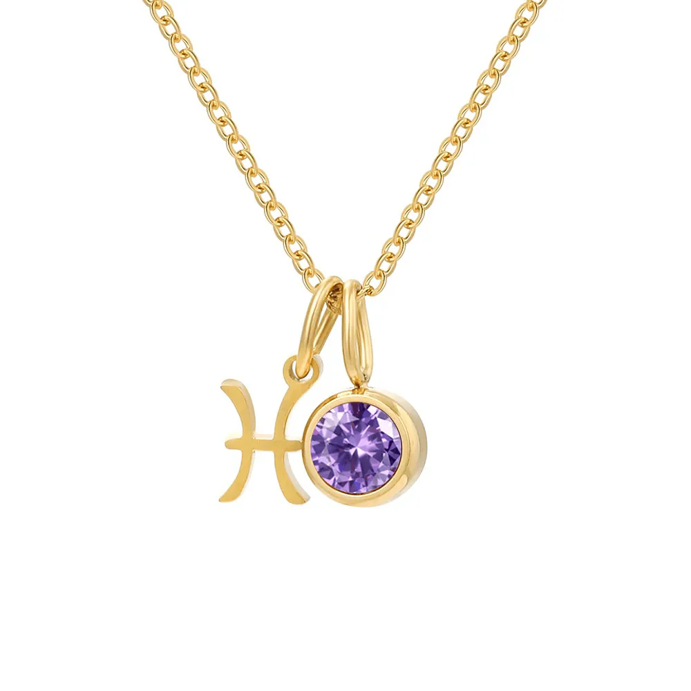 Zodiac Birthstone Necklace - Image 8