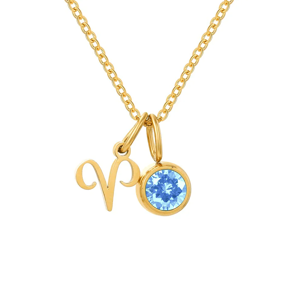 Zodiac Birthstone Necklace - Image 9